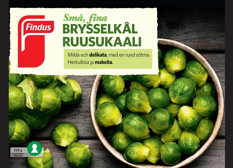 ruusukaalia pakasteena