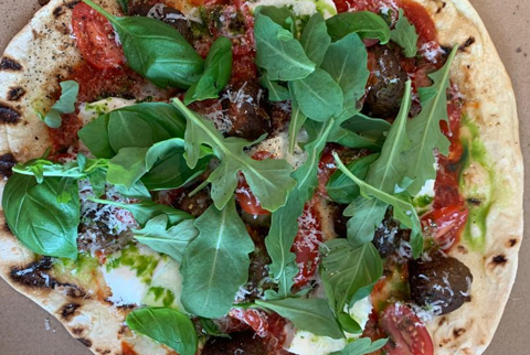 Hans Välimäen flatbread vegepyöryköillä&nbsp;