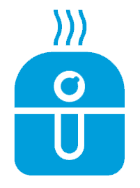 Airfryer icon blå